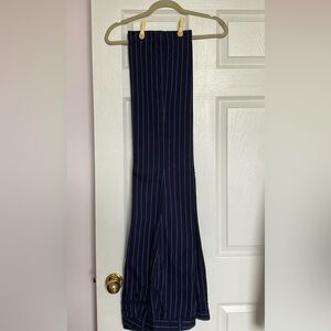 Navy Pinstripe Women's Pants